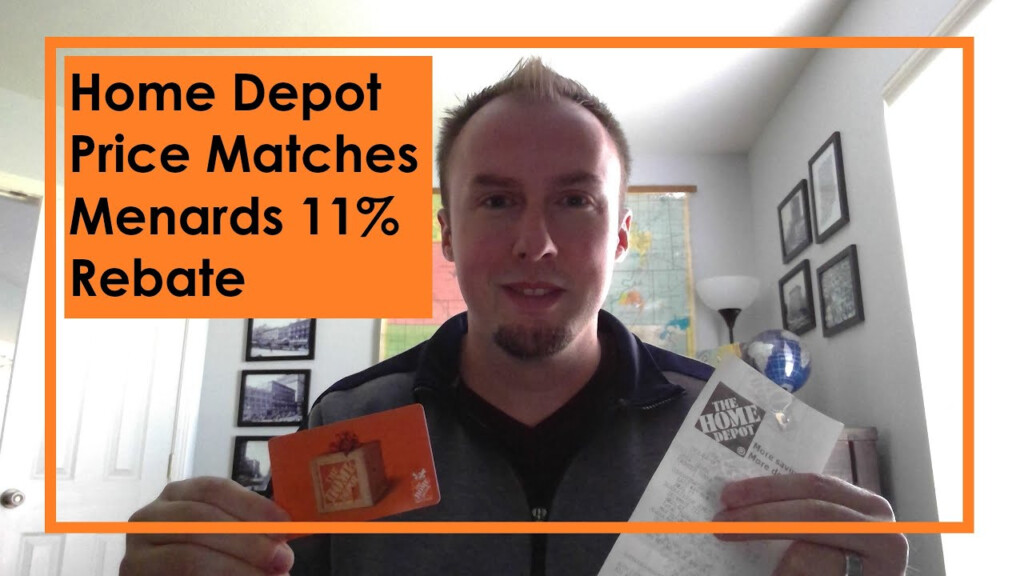 HOW TO GET HOME DEPOT TO MATCH MENARDS 11 REBATE YouTube