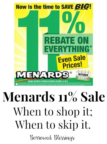 Menards 11 Rebates Borrowed BlessingsBorrowed Blessings