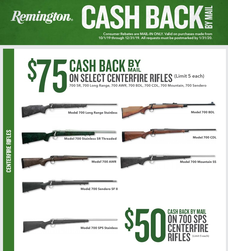 Remington Rifle Rebate Gun Rebates