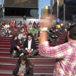 Derek Goes Crazy For Online Tax Rebate In Times Square For The End Of