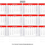 Free Printable 2023 Calendars