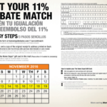 Get Your 11 Rebate Match