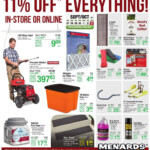 Menards Flyer 11 Off Everything Menards Led Shop Lights Sales Ads