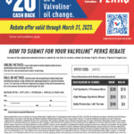Valvoline Rebate March 2023 Car X